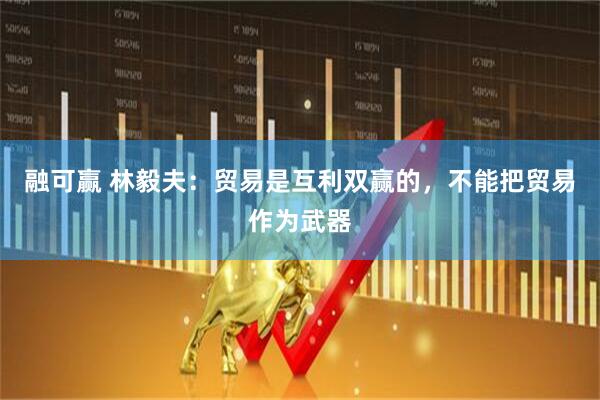 融可赢 林毅夫：贸易是互利双赢的，不能把贸易作为武器